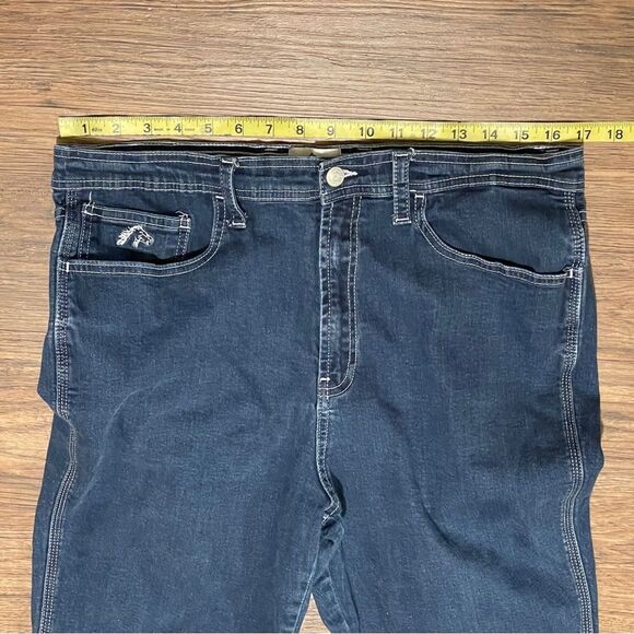 Jordache Vintage Women's Reese High Rise Slim Bootcut Jeans Washed Out Blue 34 - Picture 8 of 13